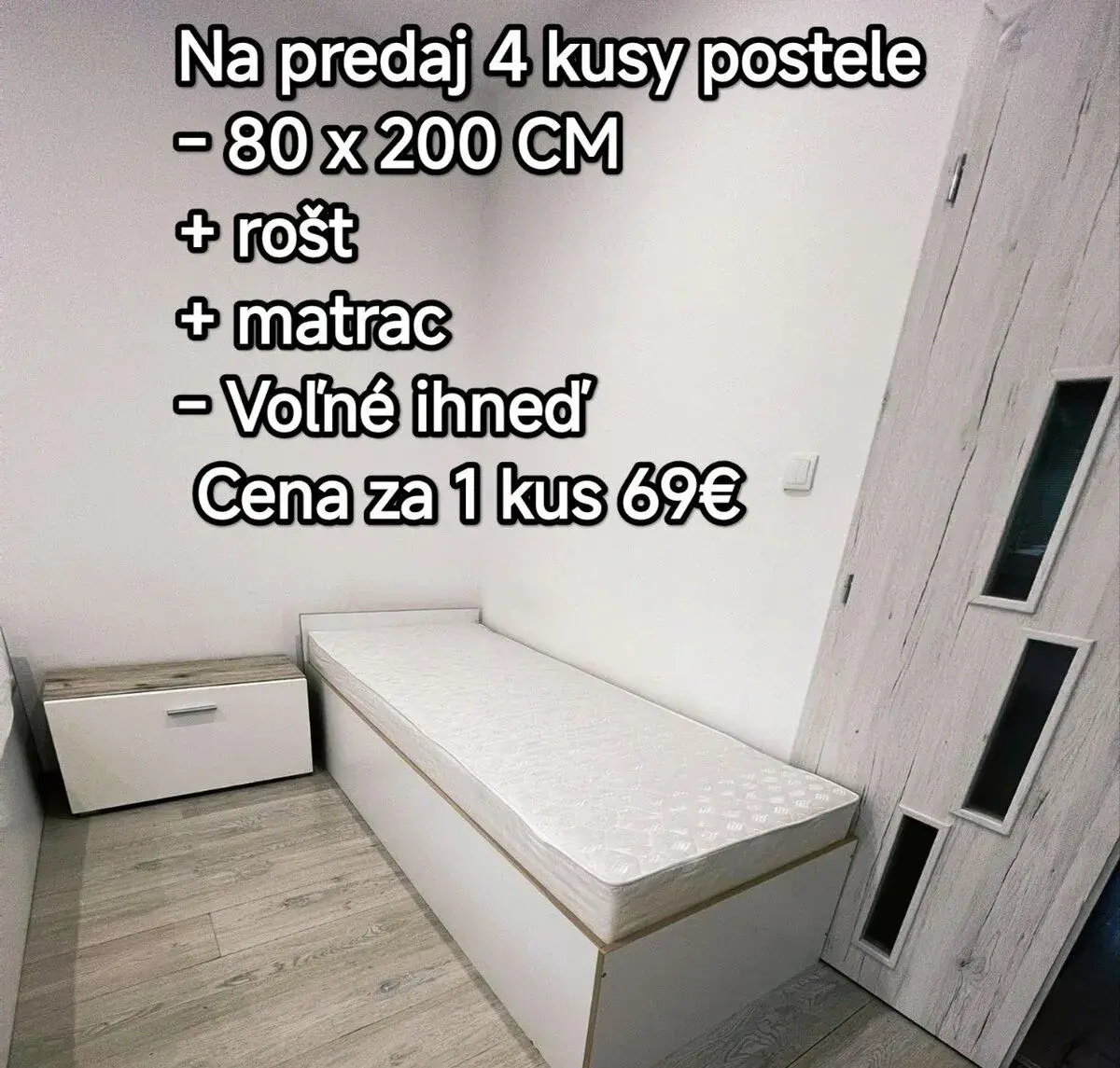 Posteľ + rošt + matrac