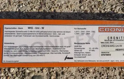 Pridavný zvárací materiál Cronitex CRONI-WIG Uni-W