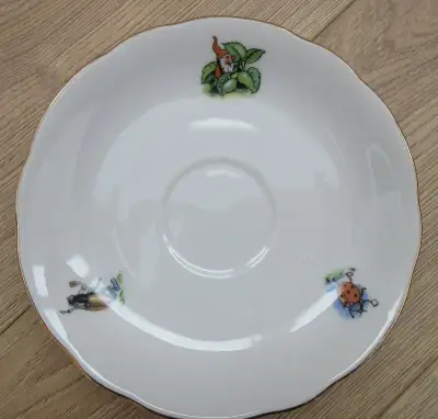 starý zberateľský detský porcelánový tanierik EPIAG