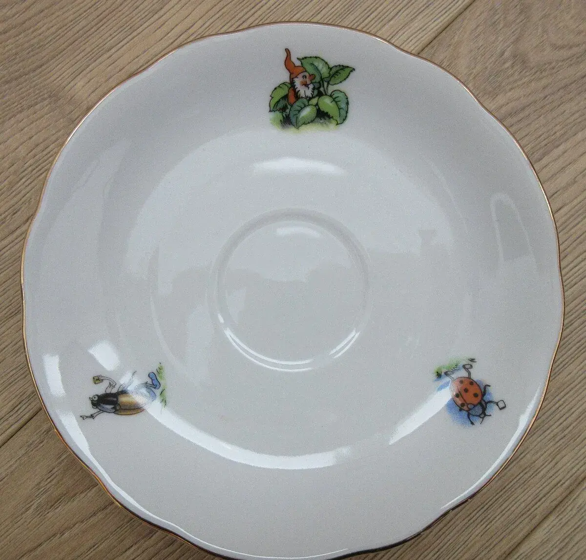 starý zberateľský detský porcelánový tanierik EPIAG
