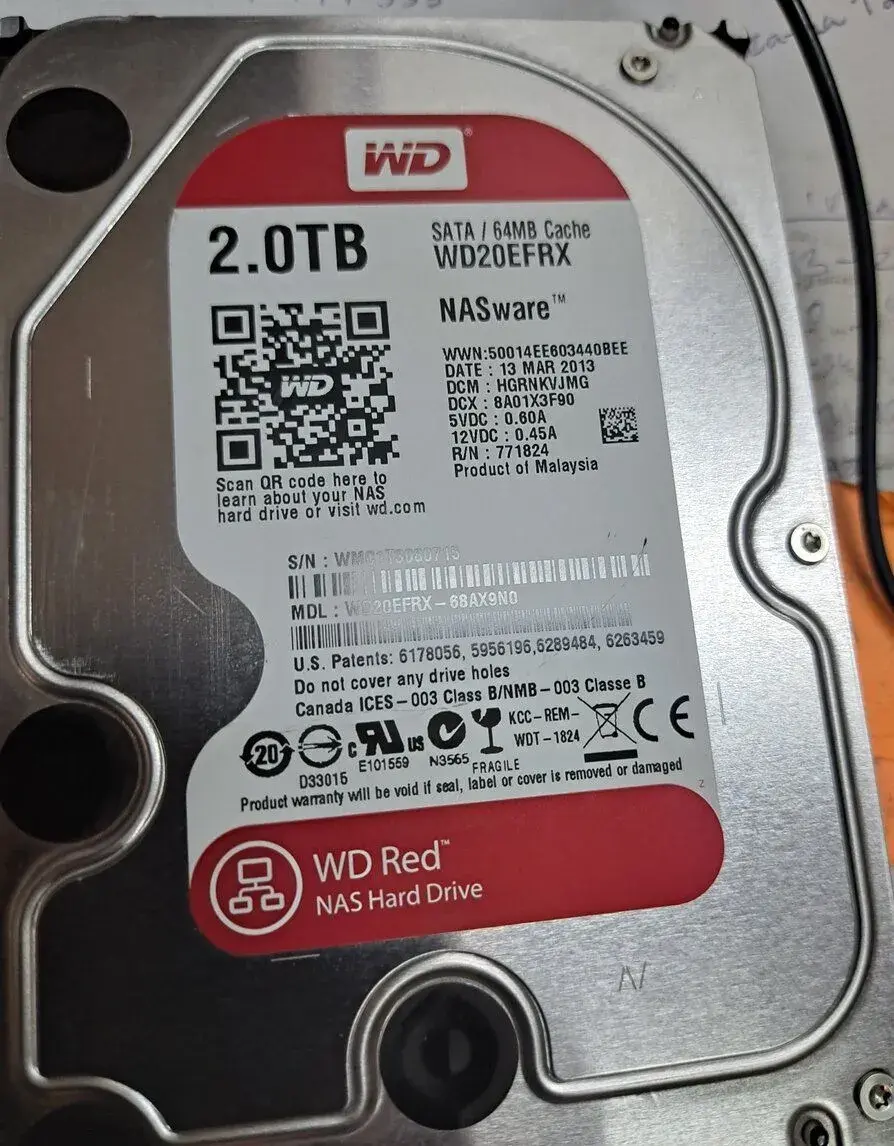 WD 2.0TB HDD