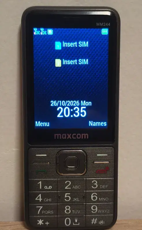 Mobil Maxcom MM244 Dual SIM