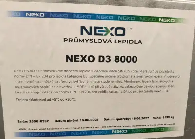 Disperzne lepidlo na drevo D3 Nexo