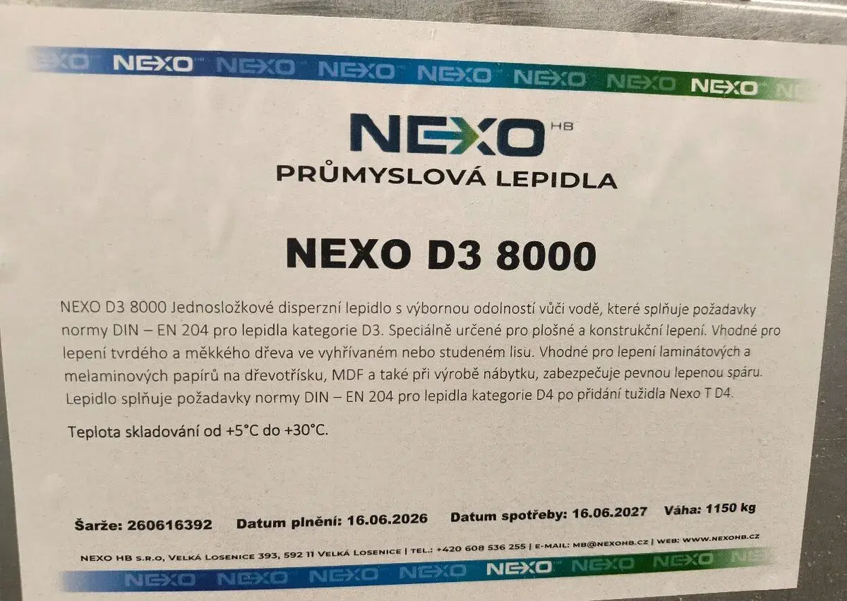 Disperzne lepidlo na drevo D3 Nexo