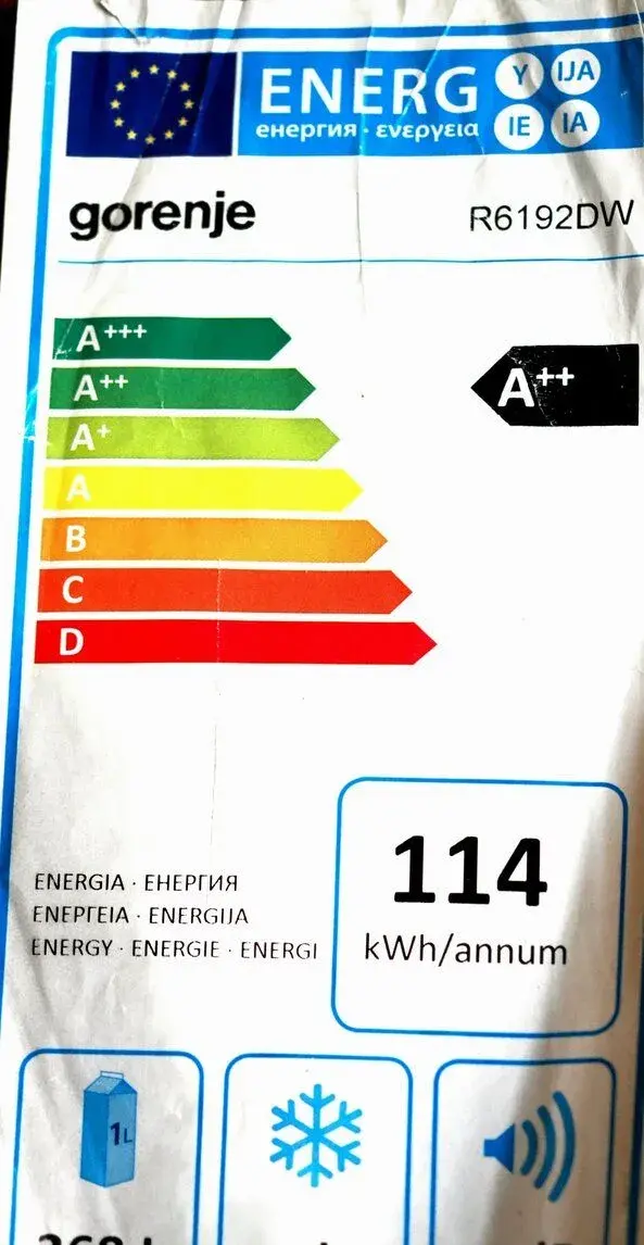 Gorenje R6192DW chladnička 368L, BEZ Mrazničky