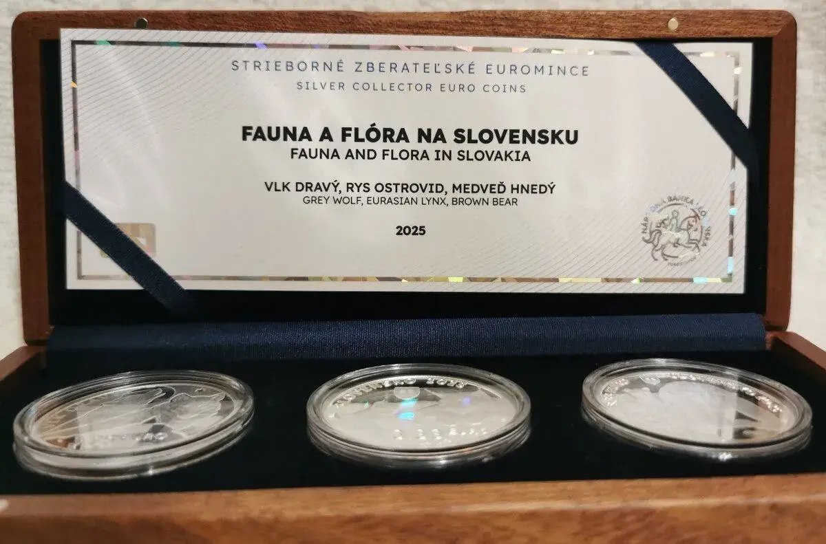 Strieborné euromince „Fauna a flóra na Slovensku“