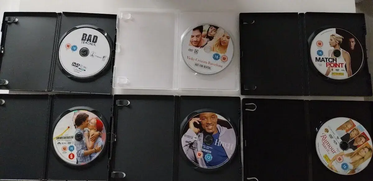 DVD filmy original v anglictine, balicek 6 ks