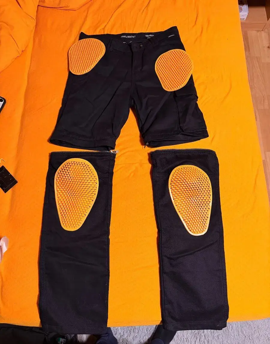 Kevlarove moto nohavice TRILOBITE Dual Pants 2.0 Black (2v1)