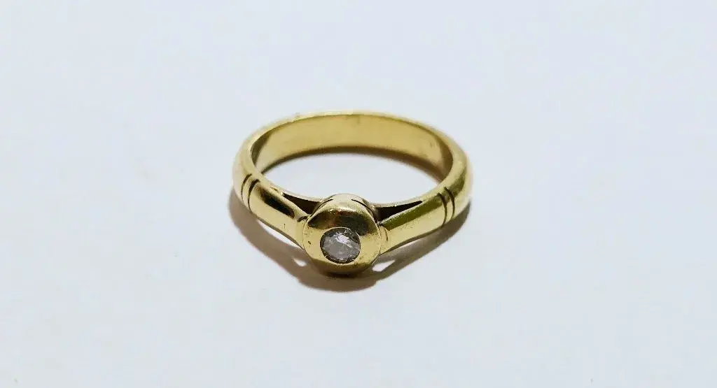 14k zlatý prsteň 0,14ct ✨✨✨