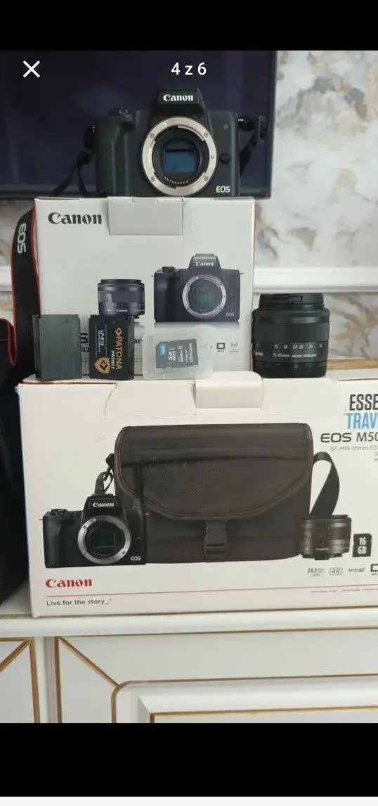 Canon EOS M50 Mark II – Complete Travel Kit (Skvelý s