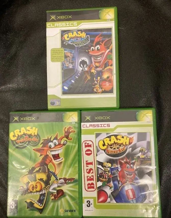 3 hry Crash Bandicoot na xbox a xbox 360