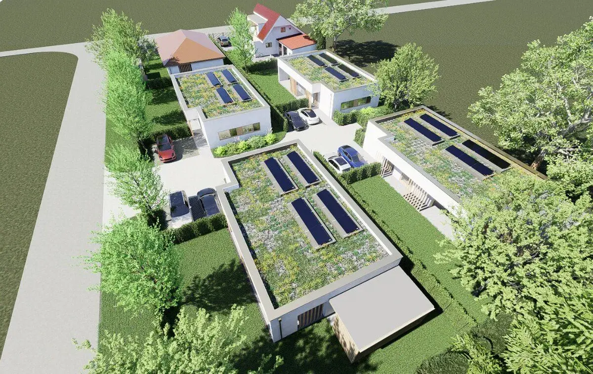 Areál 2 941 m² s domom a projektmi piatich novostavieb | Dol