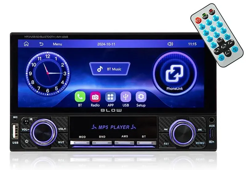 Autorádio na USB, SD, BT, RDS BLOW AVH-686B 2DIN