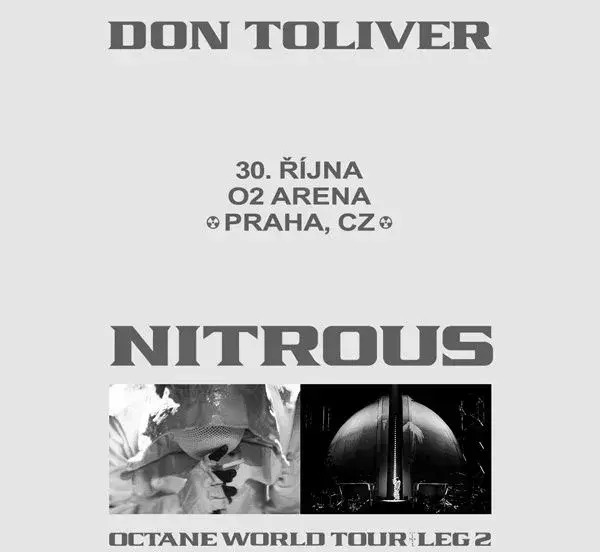 2 vstupenky na DON TOLIVER: NITROUS - O2Arena Praha