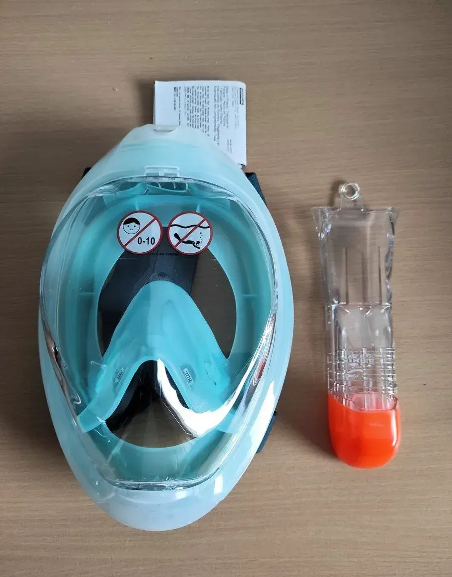 Celotvárová maska na šnorchlovanie Easybreath 500