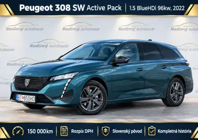 Peugeot 308 – 2022, 150 000 km