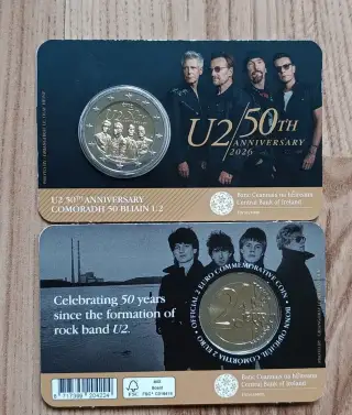 2 euro karta 2026 Írsko skupina U2