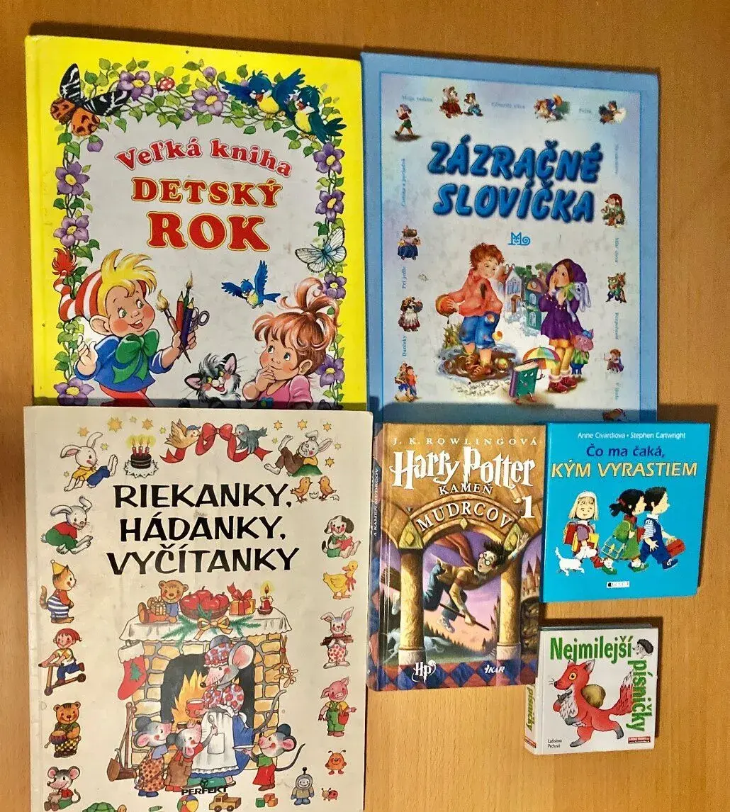 Detské knihy v dobrom stave