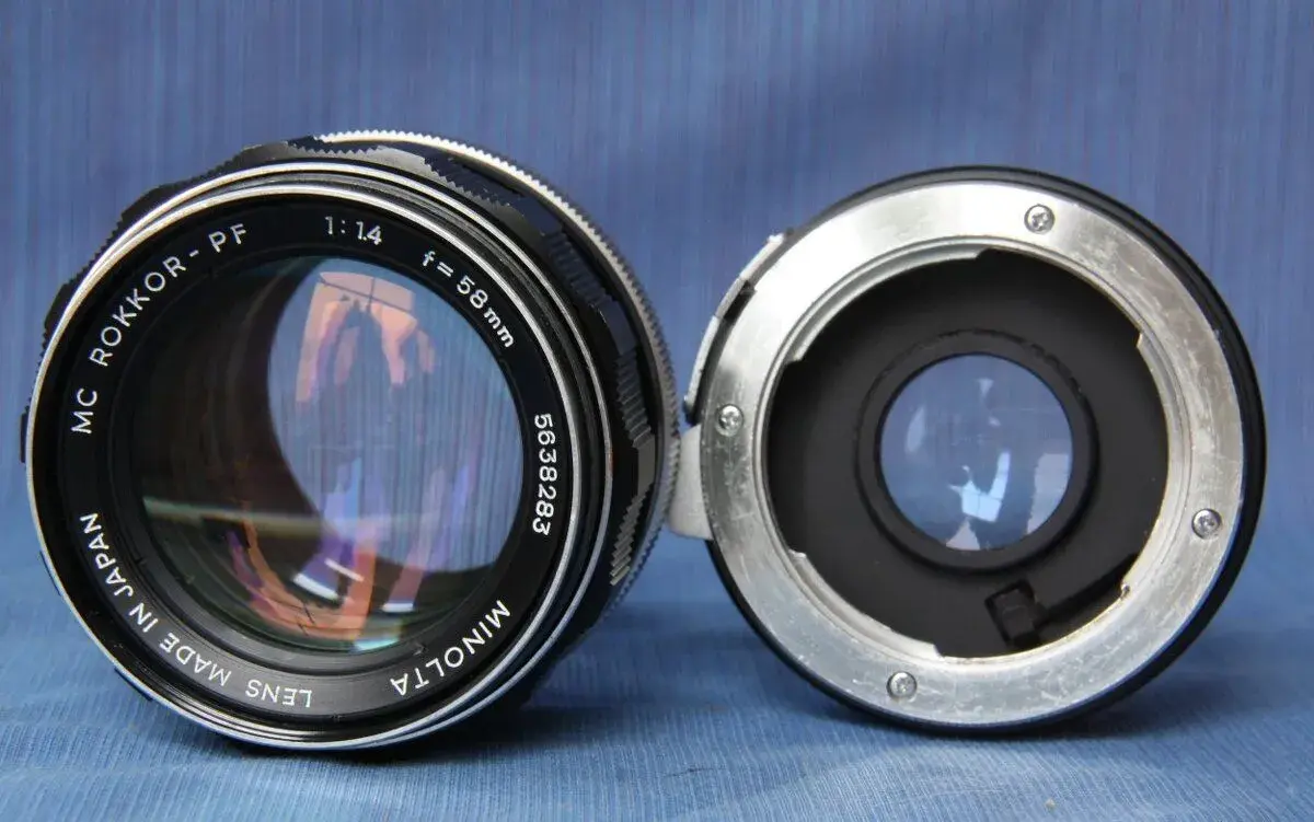 MC ROKKOR - PF 1:1.4 f= 58 mm + TELEKONVERTOR 2X