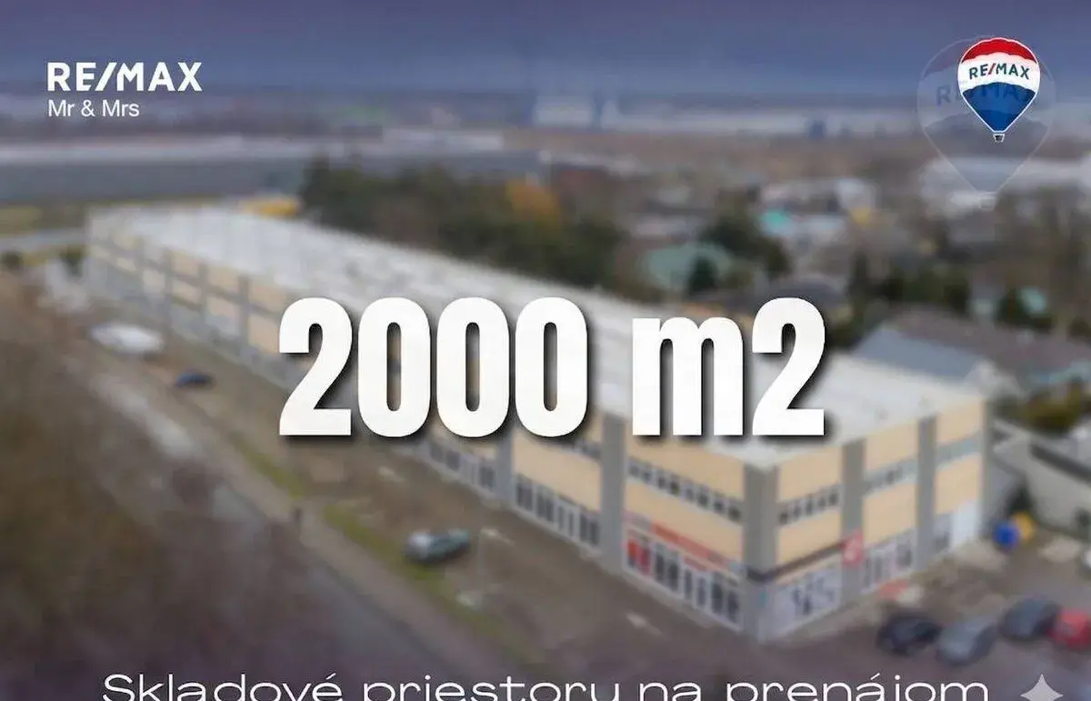 Flexibilný komerčný priestor na prenájom – až 2000 m², možno