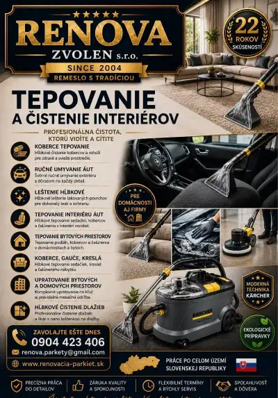 Upratovacie služby /Tepovanie