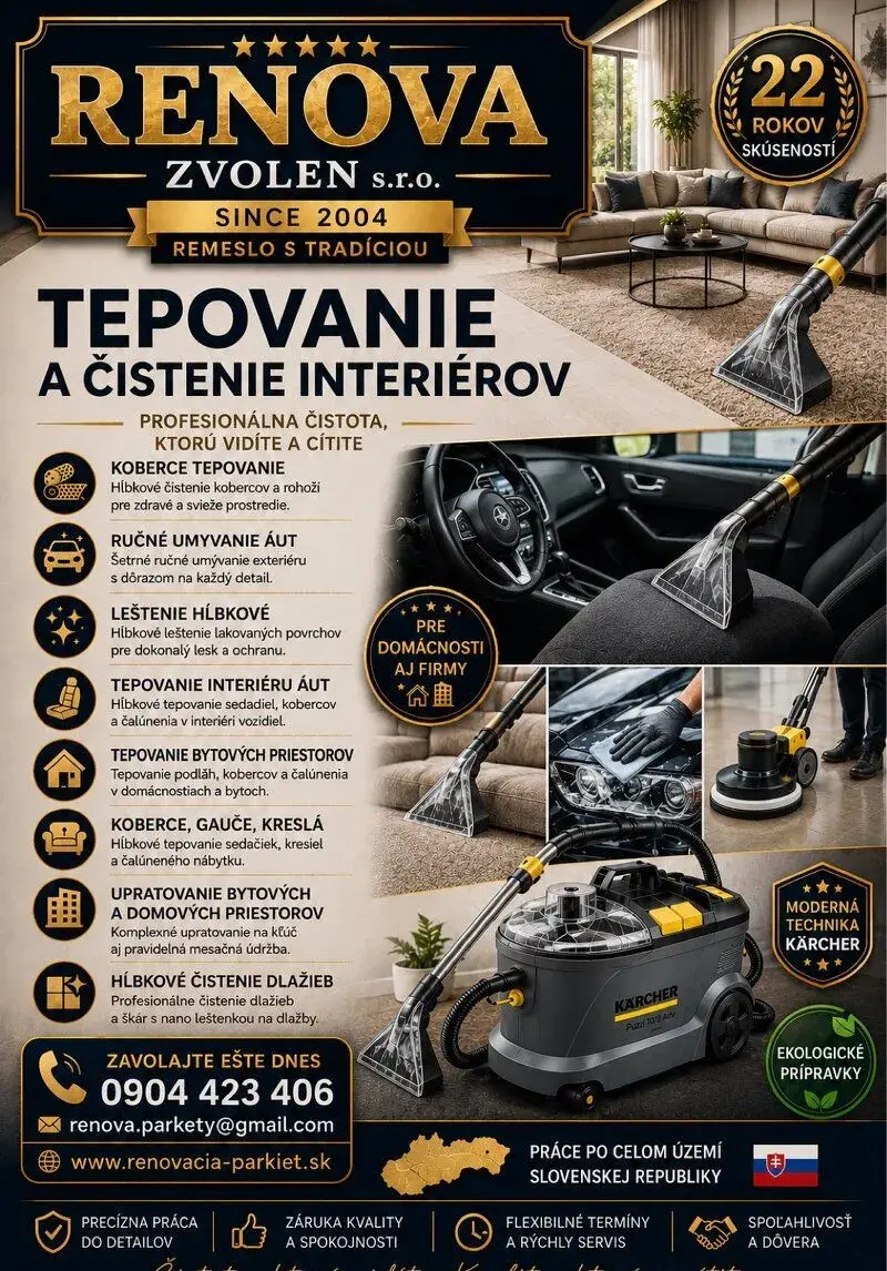 Upratovacie služby /Tepovanie
