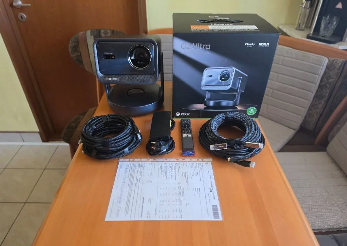 Vyhodne laserovy projektor Hisense C2 ultra 4k uhd.
