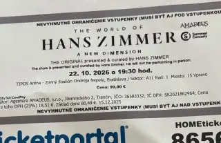 Listky na koncert Hans Zimmer