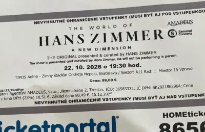 Listky na koncert Hans Zimmer