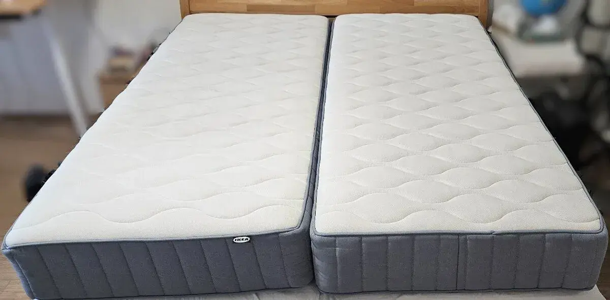 VÅGSTRANDA - 2x matrac s kapsulovými pružinami, tvrdý
