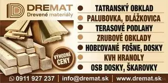 Drevené obklady za super cenu s vlastnou dopravou