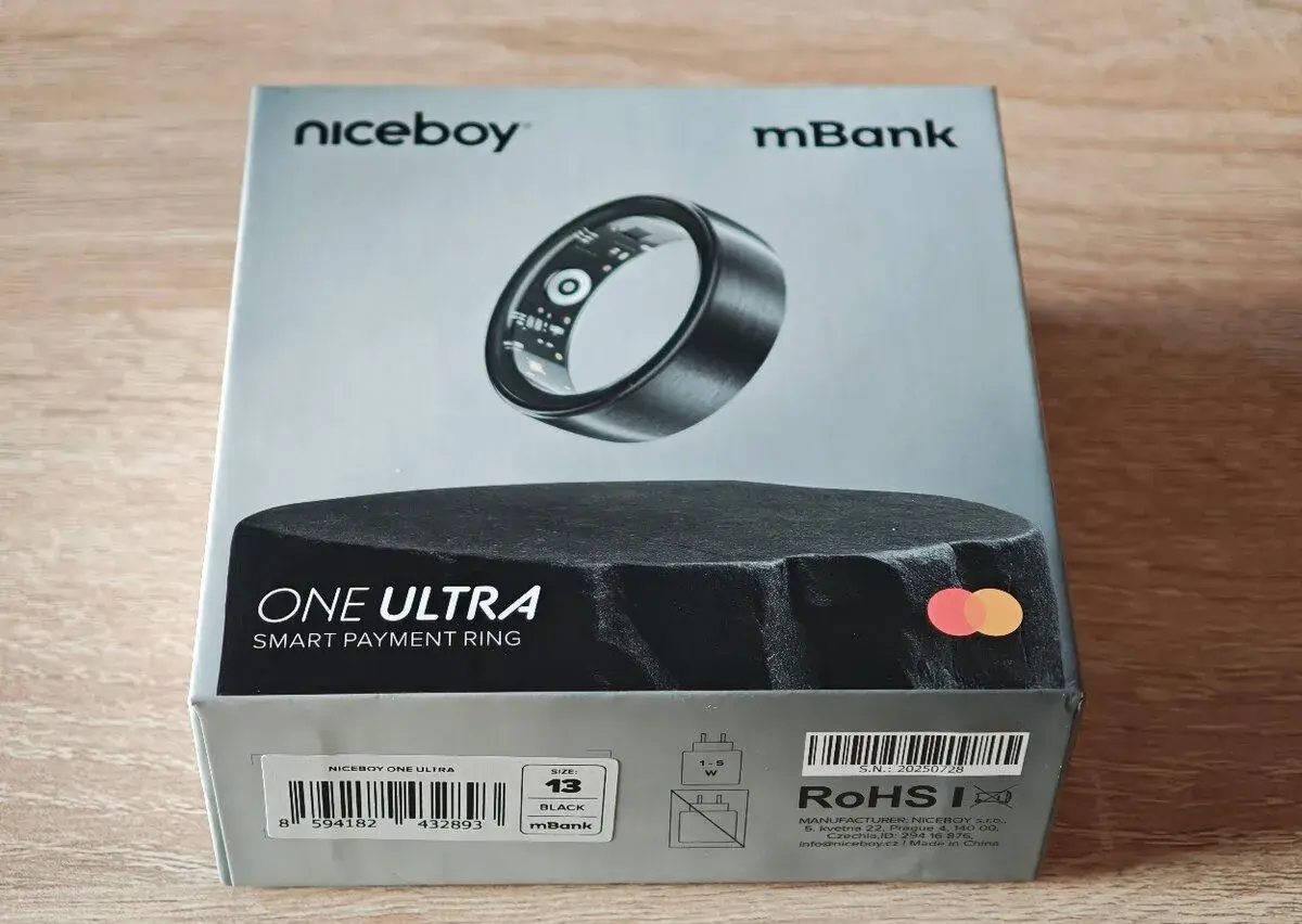 Niceboy ONE Ultra S13 – smart platobný prsteň mBank