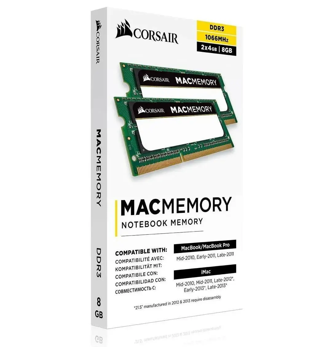 MAC MEMORY Corsair 8GB (2x 4GB) DDR3, 1066 MHz, SO-DIMM