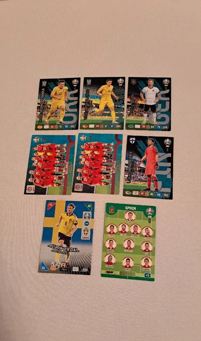 Futbalové karty euro 2020