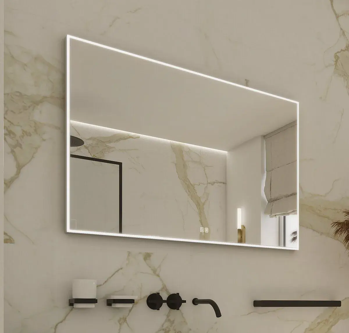 LED Zrkadlo 90 X 70, DOTYKOVÝ SENZOR