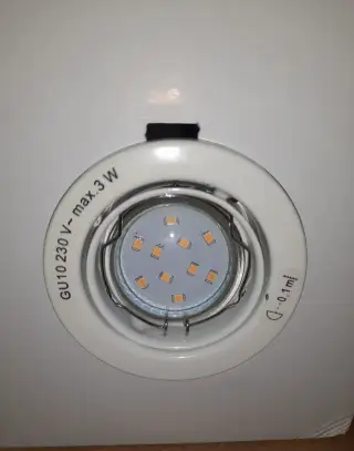 Sada 5 zapustených bodových svetiel vrátane 5x GU10 / 3W LED