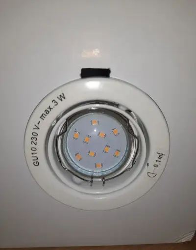 Sada 5 zapustených bodových svetiel vrátane 5x GU10 / 3W LED