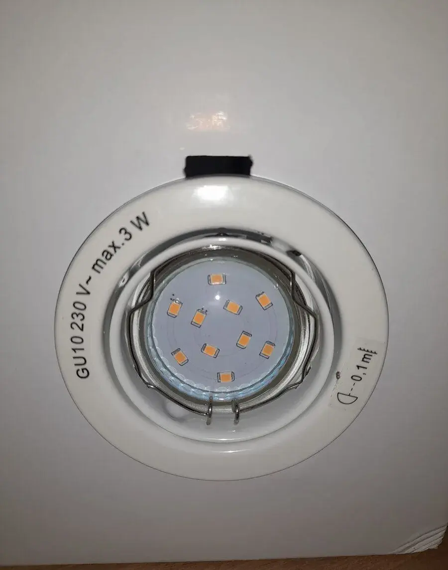Sada 5 zapustených bodových svetiel vrátane 5x GU10 / 3W LED