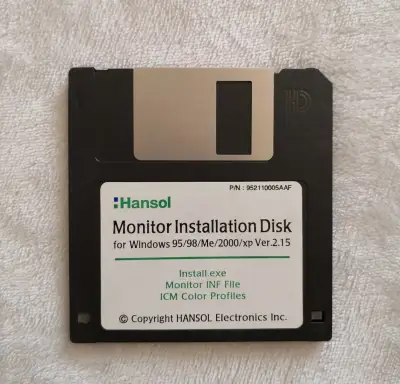 Original retro disketa Hansol Monitor Instalation Disk