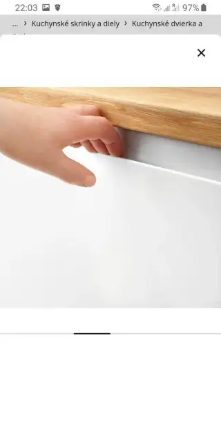 VOXTORP - LESKLA BIELA dvierka na IKEA METOD kuchynu