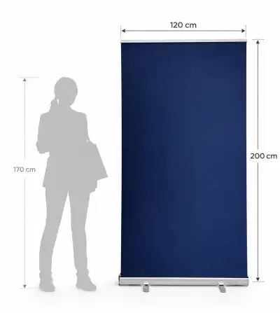 Roll-up STANDARD 120 × 200 cm – konštrukcia s taškou