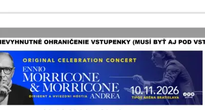 2 lístky E. Morriconeho