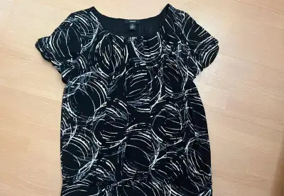 blúzka top čiernobiela vel. M/L