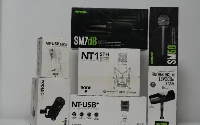 RODE / SHURE – Profesionálne mikrofóny | NT1, PodMic, SM7dB