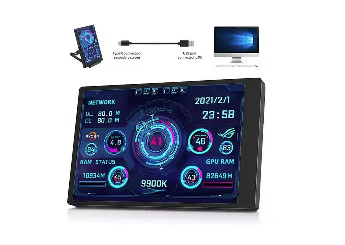 3,5 IPS displej na monitorovanie hardware