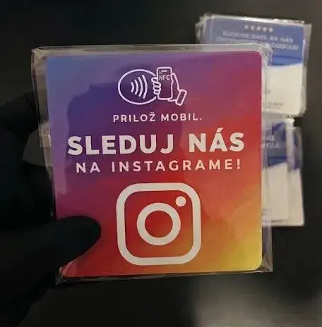 Instagram NFC nálepka / karta - Novinka