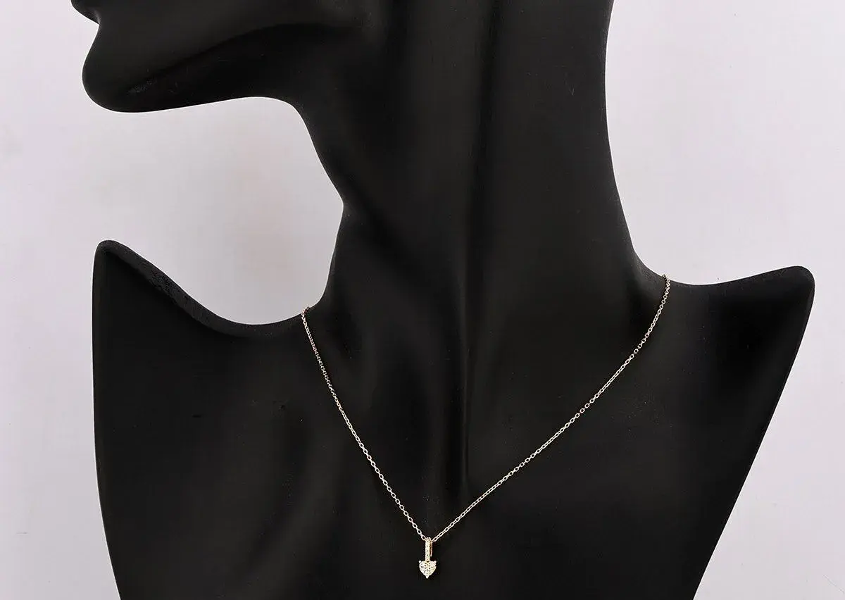 Prívesok 14ct žlté zlato s 11 prírodnými diamantmi