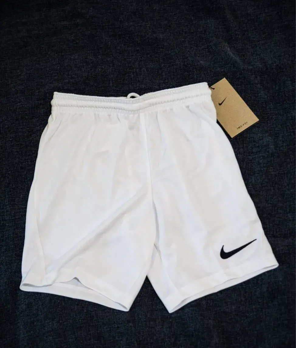 Nike Dri-FIT futbalové šortky (Kids XS) – biele, NOVÉ