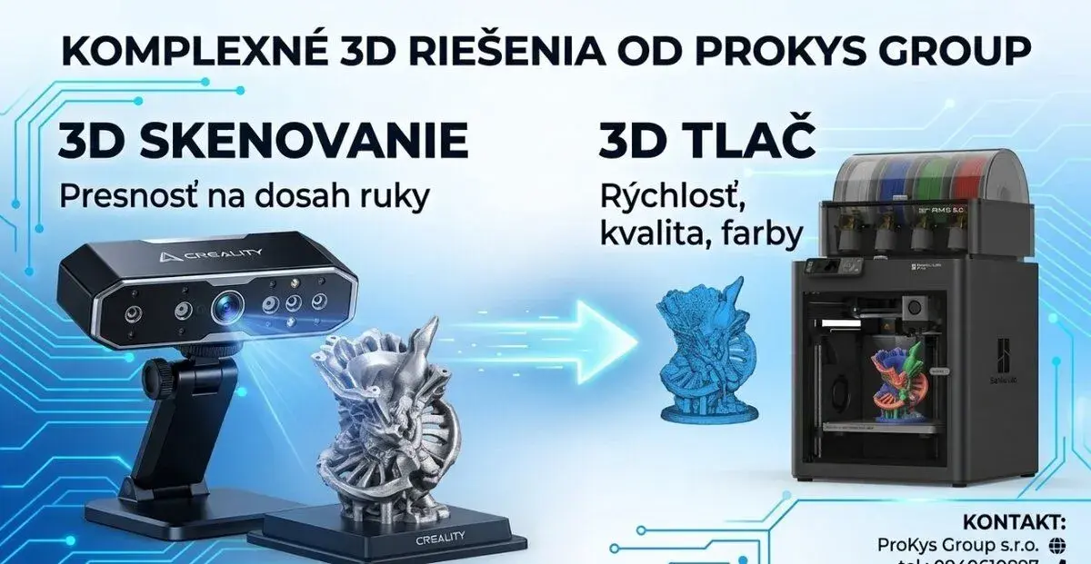 3D Skenovanie & Tlač náhradných dielov pre firmy a servisy (