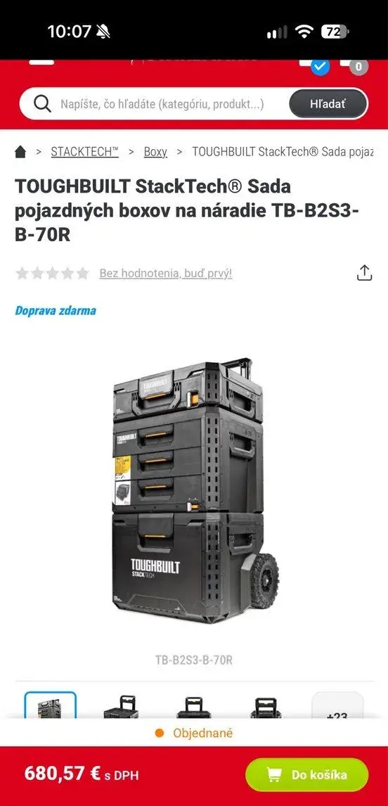 TOUGHBUILT boxy na náradie